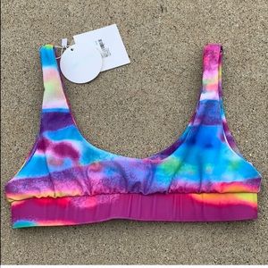 Kulani kinis rainbow swimsuit top!!